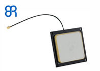 2dBic RFID Cerâmica Antena UHF Branca Com Conector SMA Para Ambiente Severo